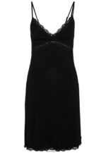 femmes heidi chemise de nuit viscose manches courtes nuisette noir 006BT1038 Anna Field - Image 4