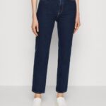 femmes jean droit denim bleu 006BT664 Anna Field