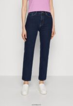 femmes jean droit denim bleu 006BT664 Anna Field
