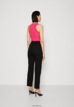 femmes jean droit en denim noir 006BT665 Anna Field - Image 3