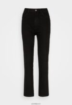 femmes jean droit en denim noir 006BT665 Anna Field - Image 5