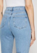 femmes Jean slim en denim bleu clair 006BT663 Anna Field - Image 4