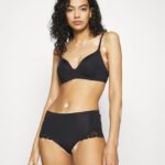 femmes juniper 5pp slip taille haute noir 006BT968 Anna Field