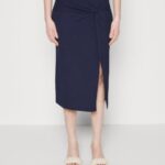 femmes jupe crayon bleu foncé 006BT810 Anna Field