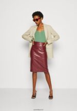 femmes jupe crayon bordeaux 006BT803 Anna Field - Image 2