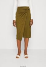 femmes jupe crayon kaki 006BT800 Anna Field