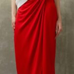 femmes jupe crayon rouge 006BT796 Anna Field