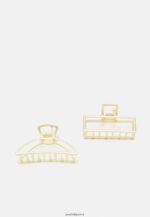 femmes Lot de 2 accessoires de coiffure dorés 006BT2668 Anna Field