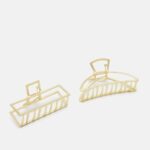 femmes Lot de 2 accessoires de coiffure dorés 006BT2669 Anna Field