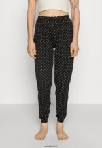 femmes Lot de 2 bas de pyjama noir/blanc 006BT1075 Anna Field - Image 2