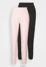 femmes Lot de 2 bas de pyjama noir/blanc 006BT1075 Anna Field - Image 5