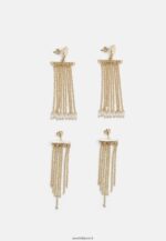 femmes Lot de 2 boucles d'oreilles dorées 006BT2660 Anna Field