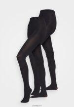 femmes Lot de 2 collants 100 deniers noirs 006BT1099 Anna Field