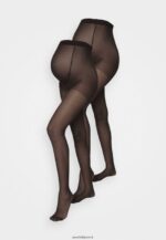 femmes Lot de 2 collants 20 den noir 006BT1095 Anna Field