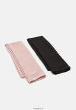 femmes Lot de 2 foulards noir/rose 006BT2706 Anna Field - Image 3