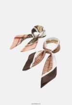 femmes Lot de 2 foulards rose 006BT2709 Anna Field