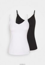 femmes Lot de 2 hauts blanc/noir 006BT507 Anna Field - Image 5