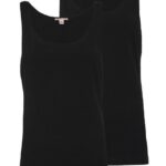 femmes Lot de 2 hauts noir 006BT508 Anna Field