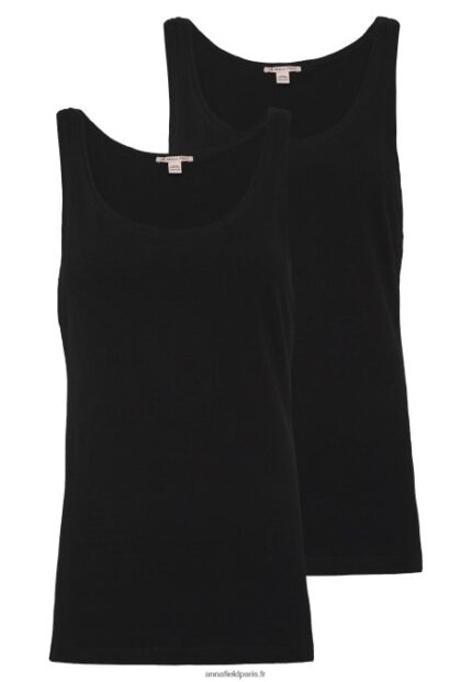 femmes Lot de 2 hauts noir 006BT508 Anna Field