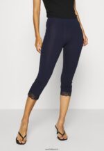 femmes Lot de 2 pantalons leggings bleu foncé/noir 006BT653 Anna Field - Image 4