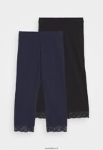 femmes Lot de 2 pantalons leggings bleu foncé/noir 006BT653 Anna Field - Image 5