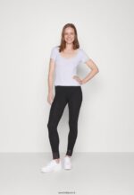 femmes Lot de 2 pantalons leggings noir/bleu foncé 006BT657 Anna Field
