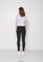 femmes Lot de 2 pantalons leggings noir/bleu foncé 006BT657 Anna Field - Image 3