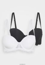 femmes Lot de 2 soutiens-gorge sans bretelles multipositions noir/beige 006BT931 Anna Field - Image 6