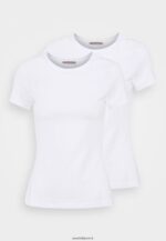 femmes Lot de 2 t-shirts basiques blanc 006BT252 Anna Field - Image 6