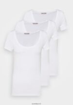 femmes Lot de 3 t-shirts basiques blanc 006BT328 Anna Field - Image 5