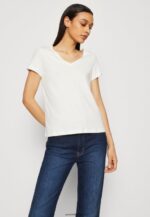 femmes Lot de 3 t-shirts basiques jaune foncé/violet/blanc 006BT255 Anna Field - Image 6