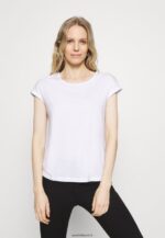 femmes Lot de 3 t-shirts basiques noir/blanc/rouge foncé 006BT259 Anna Field - Image 2