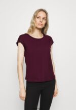 femmes Lot de 3 t-shirts basiques noir/blanc/rouge foncé 006BT259 Anna Field - Image 5