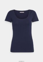 femmes Lot de 3 t-shirts basiques rouge foncé/bleu foncé/blanc 006BT330 Anna Field - Image 2