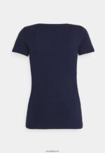 femmes Lot de 3 t-shirts basiques rouge foncé/bleu foncé/blanc 006BT330 Anna Field - Image 3