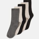 femmes Lot de 5 chaussettes beige/noir/gris 006BT1120 Anna Field