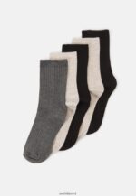 femmes Lot de 5 chaussettes beige/noir/gris 006BT1120 Anna Field