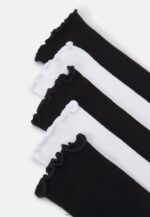 femmes Lot de 5 chaussettes noir/blanc 006BT1121 Anna Field - Image 2