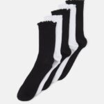 femmes Lot de 5 chaussettes noir/blanc 006BT1121 Anna Field
