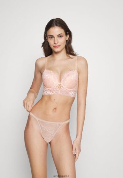 femmes Lot de 5 string noir/nude/rose 006BT963 Anna Field