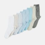 femmes Lot de 8 chaussettes bleu/gris 006BT1119 Anna Field