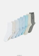 femmes Lot de 8 chaussettes bleu/gris 006BT1119 Anna Field