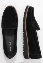 femmes mocassins confort en cuir noir 006BT1787 Anna Field - Image 4