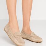 femmes mocassins cuir beige 006BT1859 Anna Field