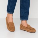 femmes mocassins cuir cognac 006BT1858 Anna Field