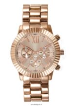 femmes montre chronographe couleur or rose 006BT2792 Anna Field