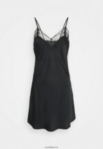 femmes nuisette en satin martelé nuisette noire 006BT1050 Anna Field - Image 5