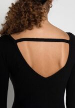 femmes offener rcken bodycon mini robe droite srickkleid noir 006BT193 Anna Field - Image 5