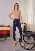 femmes pantalon bleu foncé 006BT643 Anna Field - Image 6