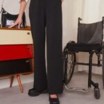 femmes pantalon noir 006BT648 Anna Field